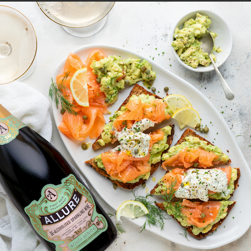 Smoked Salmon Avo Smash on Rye Food Recipes Zero Drinks