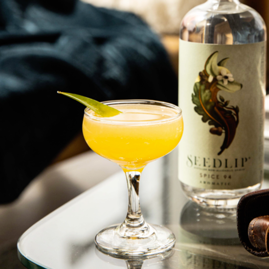 Passionfruit Pineapple Daiquari with Seedlip Spice 94 - Virgin Cocktail & Mocktail Recipe
